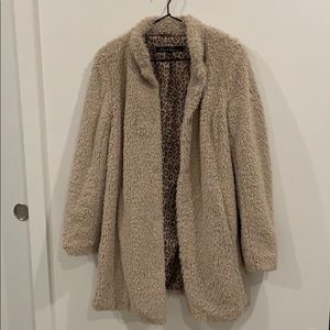 EUC Kenneth Cole Teddy Faux Fur Jacket